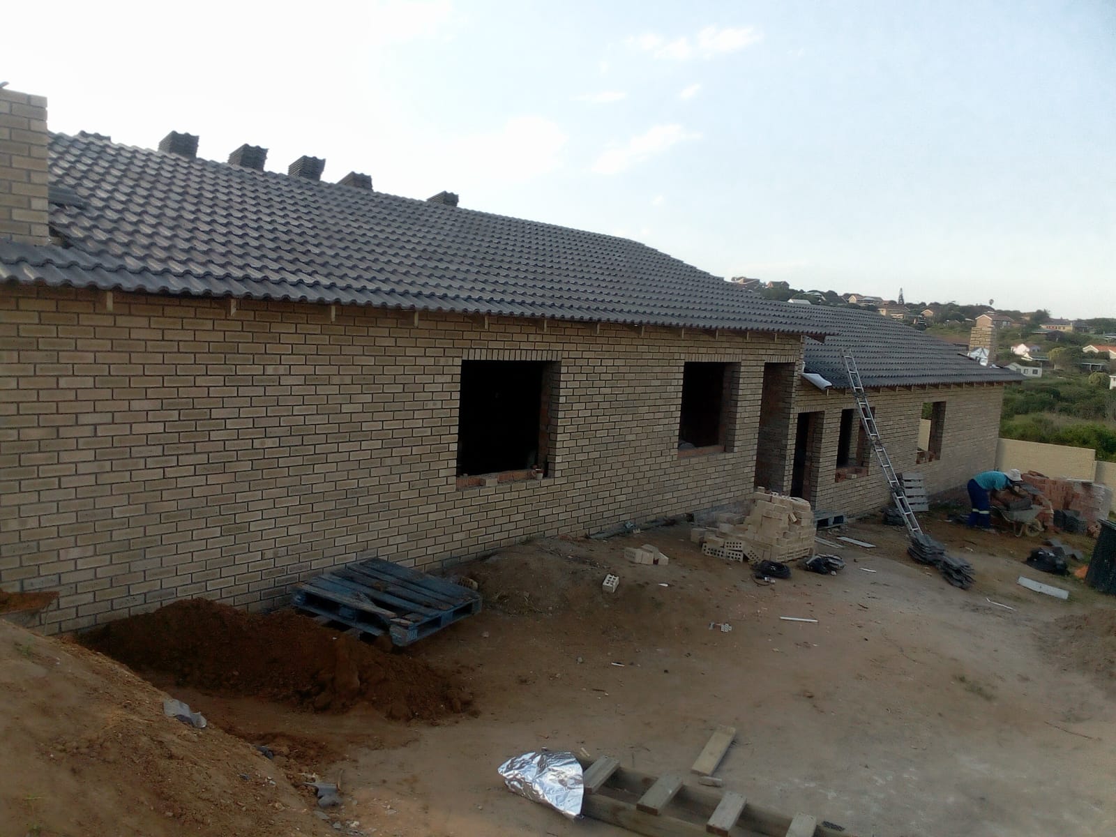 Roof tiling completed